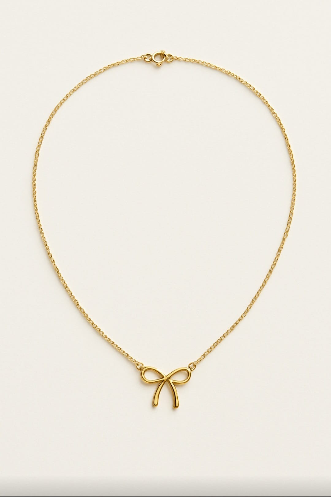 Ketting met strik goud