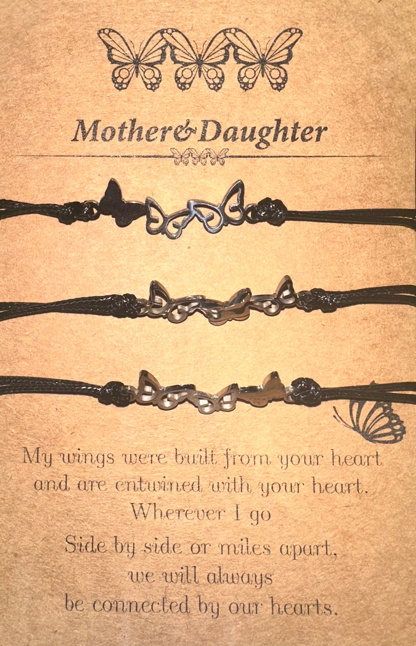 Moeder dochter armbandjes 3 stuks