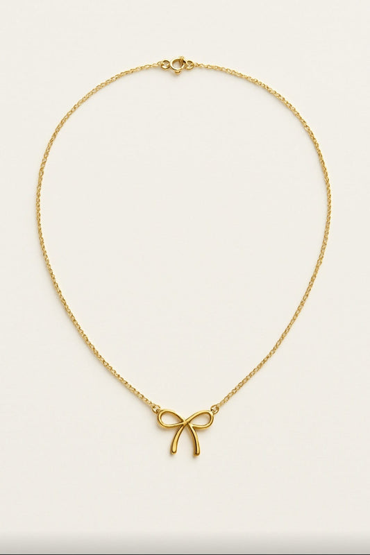 Ketting met strik goud