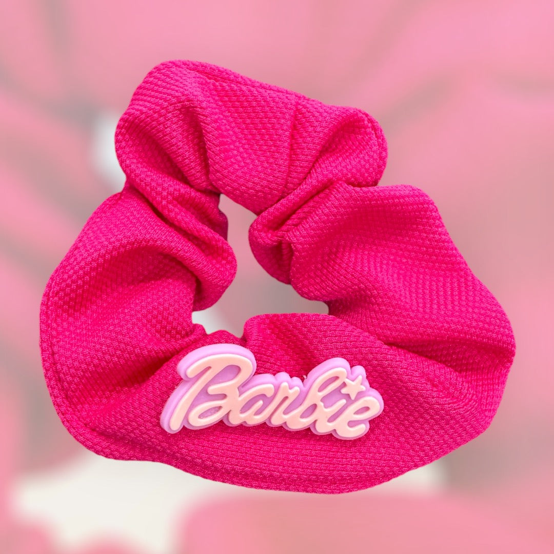 Scrunchie roze barbie