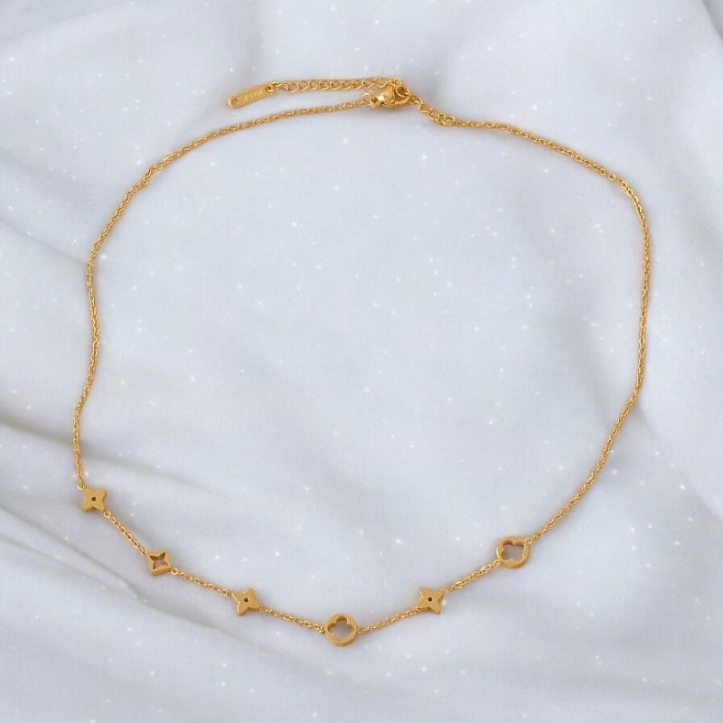 Ketting goud met vormpjes